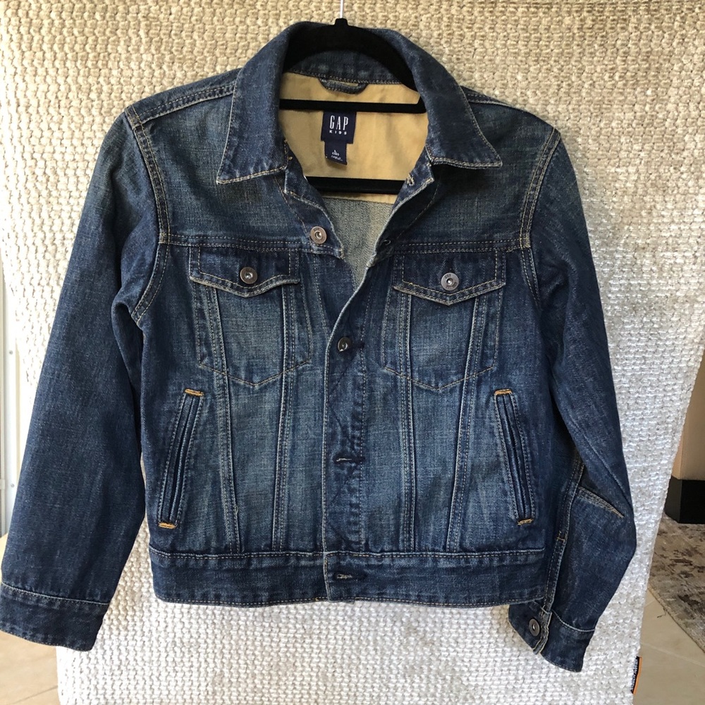 Gap kids denim jacket. Large